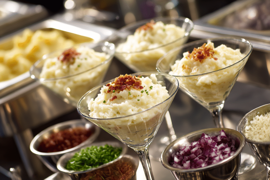mashed potatoes martini bar