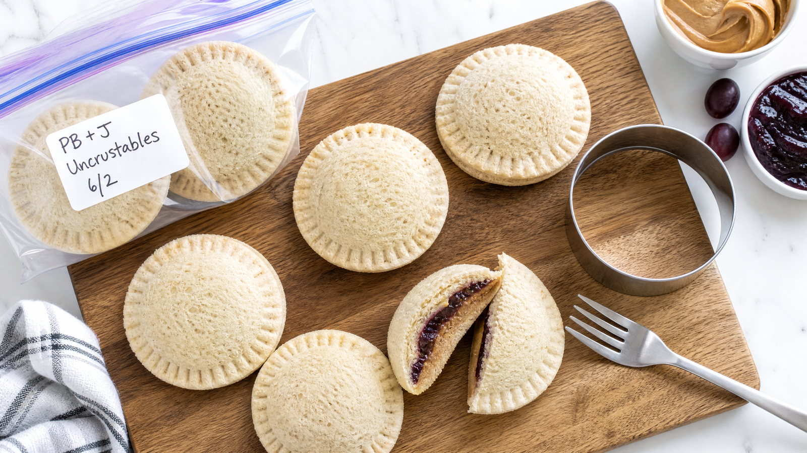 Homemade PB&J Uncrustables – Better Than Store-Bought