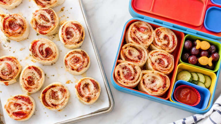 Pizza Pinwheels – Freezer-Friendly School Lunch